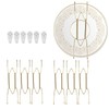 ieron 6Pcs Wall Plate Hanger Set, 4 Inches Dish Display