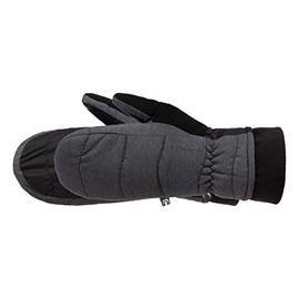Manzella Marlow Mitten for Women Medium Black Heather