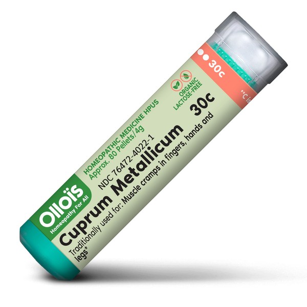 OLLOIS Cuprum Metallicum 30c Organic, Lactose-Free, Vegan, Homeopathic Medicine, 80 Pellets (Pack of 1)