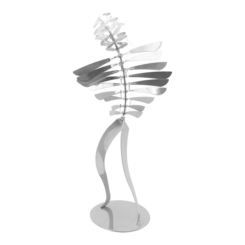 Metal Rotating Windmill Wind Braking Figurine Humanoid Rotating Windmill Home