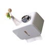 Wall Mounted Tissue Box Dual Paper Outlet Waterproof and Moistureproof