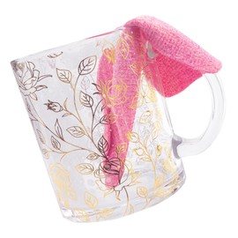 Eurow Super Absorbent 12-Layer Microfiber Sponge Block, Tearable for Multiple Uses, Cleans Kitchen, Bathroom & More, Durable, Reusable, Soft When Wet, Multi-Color Rainbow Design for Easy Cleaning