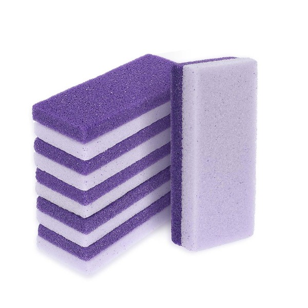 Ptwola 6 Pcs Foot Pumice Stone Scrubber Professional Pedicure Ped