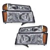 PIT66 LED DRL Headlights Assembly Front Headlamp Compatible with Chevy