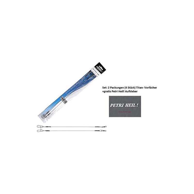 blntackle76 Set: 2 packs (4 pieces) titanium leaders for successful