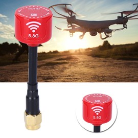 Keenso 3dBi High Gain Antenna for FPV Racing Drone RC Parts Accessory, 5.8Ghz RHCP with Improved Signal Transmission (Red)