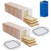 Tiawudi 2 Pack Bread Box, Plastic Bread Container, Bread Storage
