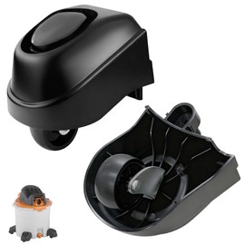 2PCS 12388 Foot Caster and 12293 Caster Wheel Kit Fit for Ridgid 6/9/12 Gal Wet/Dry Vacuum WD16650 WD06350 WD1665M WD1635 WD1635M WD1245M WD12460 WD09350 Vac Casters Plate Casters