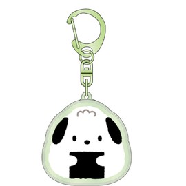 Kei Company Sanrio Characters (Onigiri Series) Plump Key Holder, Pokchacco SAON-PU-PC, H 2.1 x W 2.2 x D 0.4 inches (5.3 x 5.5 x 1 cm)
