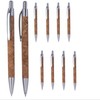 noTrash2003 Set of 10 Retractable Ballpoint Pens with Cork Barrel