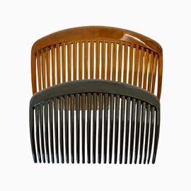 2 Pcs Plastic Side Hair Twist Comb,French Side Combs, 23 Teeth Plastic Twist Comb Hair Clips, for Fine Hair Accessories Women Girls