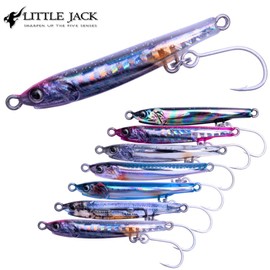 AMEZAIKU JP (1.8 inches (45 mm) / 0.06 oz (1.7 g) #08 CLEAR SHIRASU BLACK PATTERN, AMERICA, LITTLE JACK