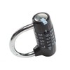 Black Gym Lock - 5 Letter Word & 5 Digit