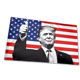 3X5 USA TRUMP VANCE 2024 THUMBS UP FLAG BANNER 100D W/GROMMETS