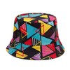 Quanhaigou Triangle Printed Bucket Hats Unisex Summer Travel Beach Fisherman