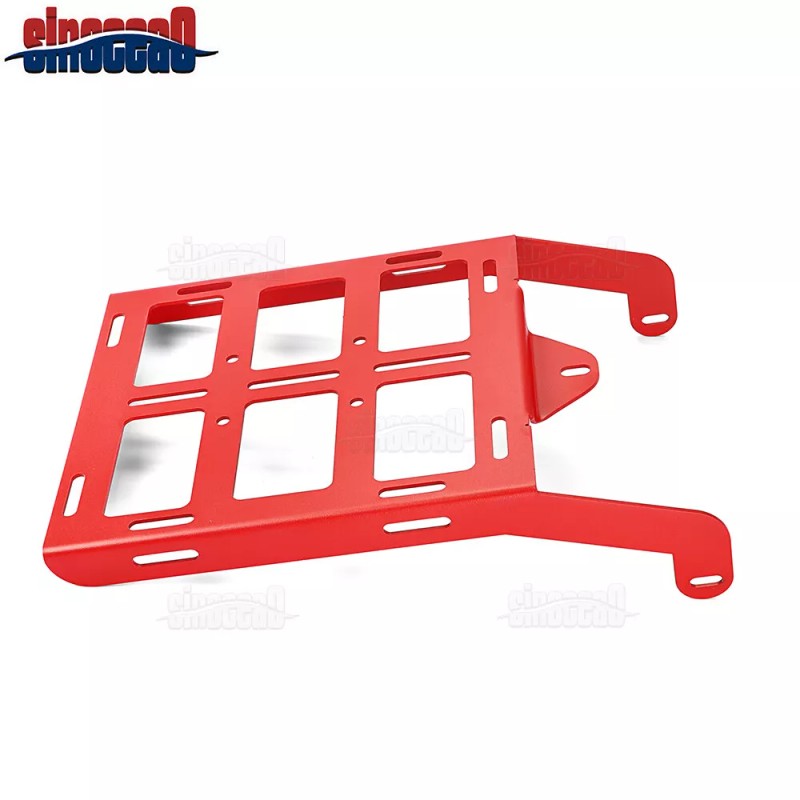 SI Red Rear Tail Luggage Bag Rack Cargo Rack Backpack