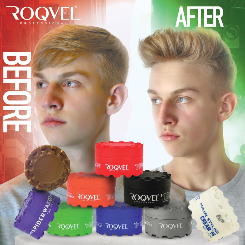 ROQVEL PROFESSIONAL Aqua Hair Styling Wax 04 Green 150ml