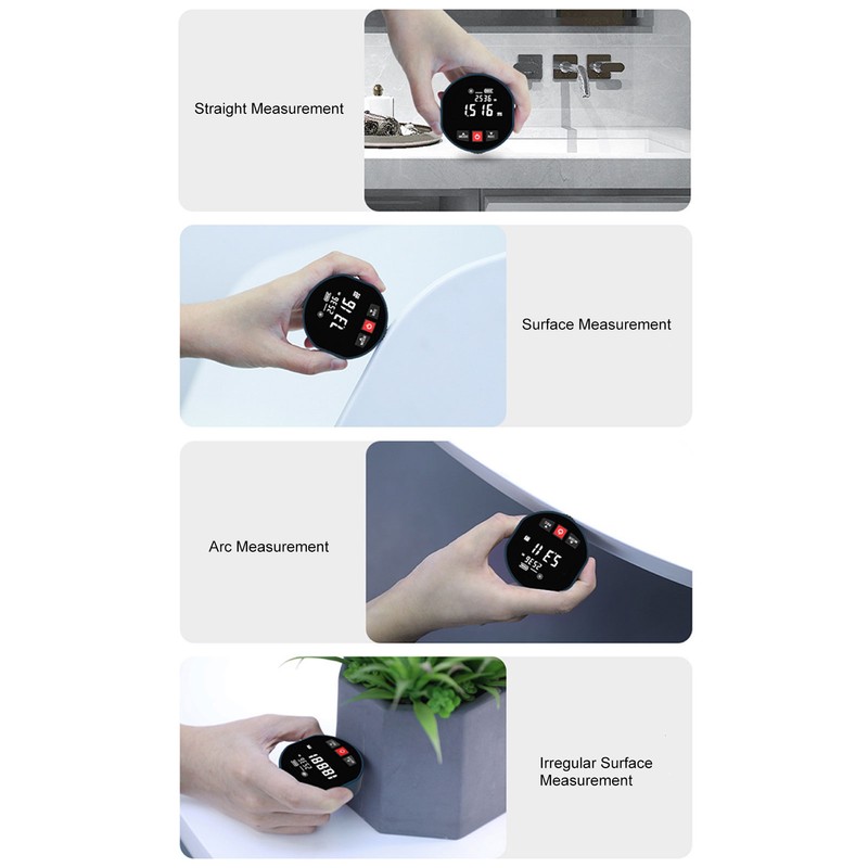 Distance Measure Infrared Distance Meter Digital Display Roller Measuring Tool