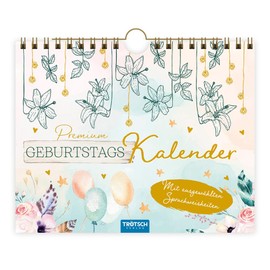Trötsch Premium Geburtstagskalender: Geburtstagskalender Wandkalender Eintragekalender Geschenk Geschenkidee Geburtstagsplaner Immerwährend