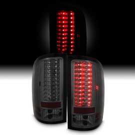 AKKON - For GMC Sierra Denali 1500 2500 3500 Pickup Truck Rear LED Tail Lights Signal Brake Lamps Smoked
