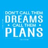 Vinyl Wall Art Decal - Don't Call Them Dreams Call