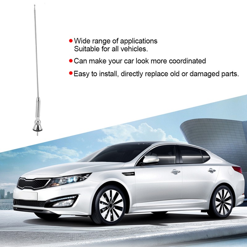 Universal Iron Roof Fenders Booster Radio Antenna Car Aerial Accessory