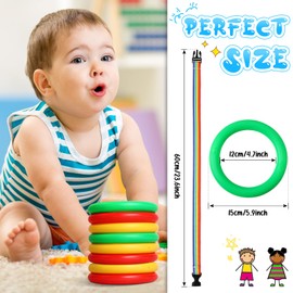 Shappy 6 Pcs Walking Rope for Preschool with Handles Preschool Rope for Walking in Line Colorful Outdoor Safety Daycare Rope for Kids Children Toddlers Schools Teachers Kindergarten(Red Yellow Green)