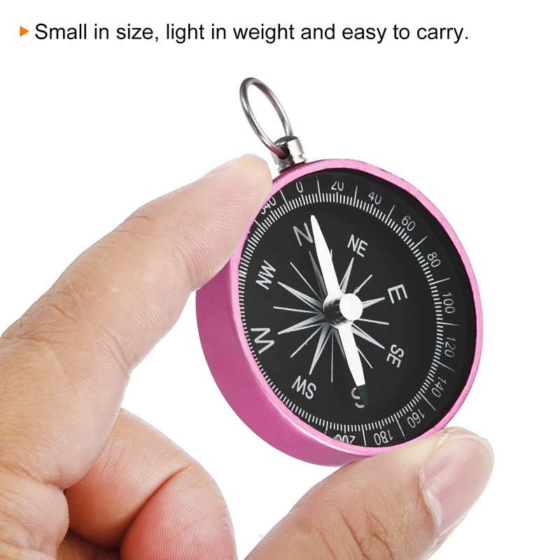PATIKIL Pocket Compass, Survival Sports Navigation Compass with Key Ring