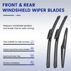 EMITHSUN® Windshield Wipers Replacement for Smart Fortwo 2-Door 2018 2017