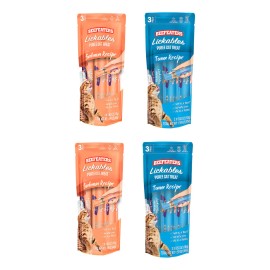 Premios Gatos Snack Lamible Beefeaters Atún Y Salmón 12pzs
