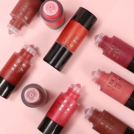 Flüssiger Blush Langanhaltendes Flüssiges Rouge, Leichtes Liquid Blush Flüssig, Waterproof Natürliches Aussehe Rouge Beauty Wand für Alle Hauttypen, 11ml