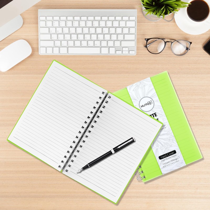 HIJYOO Notebook A5, 300 pages/150 sheets Wirebound Spiral Notebooks, A5