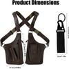Bolso Bandolera Doble, con Correa Oculta Mosquetón y Correa Ajustable