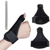 CHSEROK Right Thumb Splint with 2 Support Rods, Left Thumb