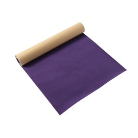 SANSAM Self-Adhesive Flannel Fabric - 17.0''x57.1'' Roll Soft Purple Adhesive Velvet Flocking Liner for Drawer, Cabinet,Shelves,Jewelry Box, Felt Repair Patch for Clothing, Furniture