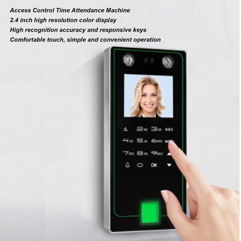 2.4In Access Control Time Attendance Machine Sensitive Face and Fingerprint