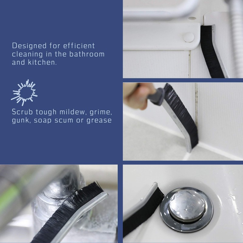 FAYINA Grout Cleaner Scrub Brush Deep Tile Joints - Stiff