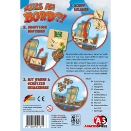 ABACUSSPIELE 04181 - Alles an Bord?!, Familienspiel, Legespiel, Silver