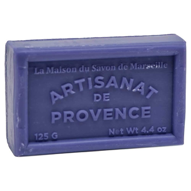 French Soap, Traditional Savon de Marseille - Lilac (Lilas) 125g