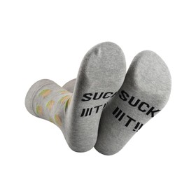 2 Pairs Psych Tv Show Inspired Socks Psych TV Show Merch Pineapple Lovers Gift Suck Iiit Socks for Psych Fans (Suck Iiit Socks)