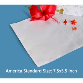 1000 PCS 7.5"x 5.5" Clear Self-Adhesive Packing List Envelopes - Plastic Shipping/Mailing Pouch Enclosed Bags for Packing Slips Invoice Label