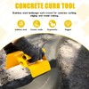 Pcmursal Concrete Curb Trowel, Curb Tool for Concrete Edging, Concrete