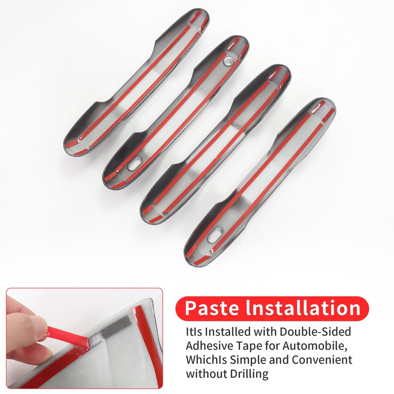 4-Piece Car Exterior Handle Decoration Suitable for 2024 2025 -Present