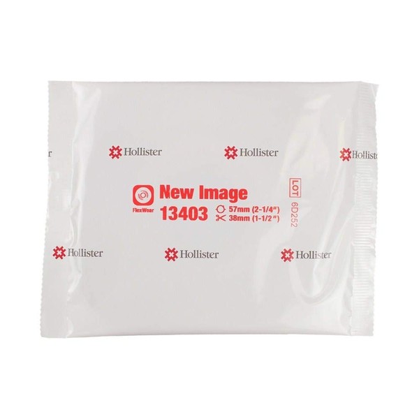 New Image Convex FlexWear Skin Barrier, 13404, 2-3/4" Flange, for Stomas Up to 2", Box of 5