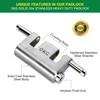 OKG Ultra Secure Stainless Steel Lock - 3 Keys, 2