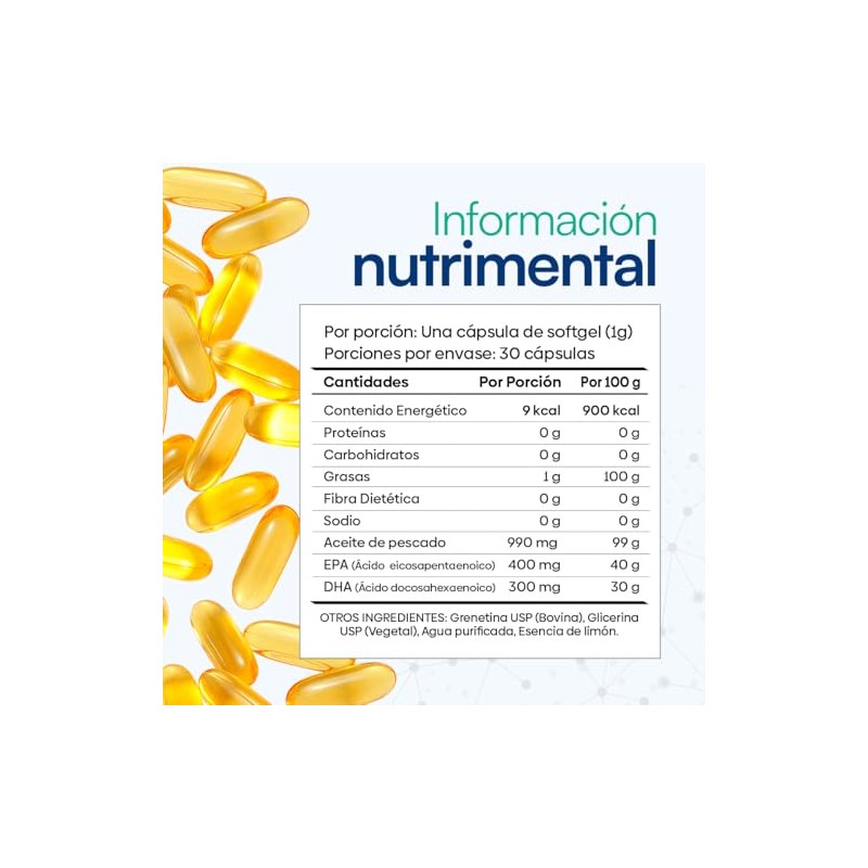 Ultra Omega 3 Nutrientes Vidalabs México Aceite de pescado Premium