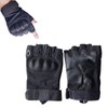 2PCS Half Finger Hard Knuckle Gloves Breathable Wear Resistant Combat