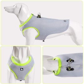 TRUE LOVE Dog Cooling Harness Summer and Winter Clothes Adjustable Reflective Vest for Small Big Dogs Outdoor Walking Camping TLG2511