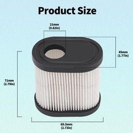 AWSZH 36905 Air Filter Fit for 740083A 751-11122 30-031 Rotary 9200 for Tecumseh LEV100 LEV115 LEV120 OVRM105 OVRM65 TVS115 TVS120 AH600 AV600 Toro Recycler 22 GTS 6.5HP 20016 20017 Lawn Mower(2PCS)