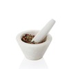 Boska Mörser Spicy/speziell für Gewürze/Spülmaschinenfest/Granit/Weiß / 100 x 100 x